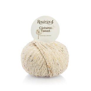 01 C&acirc;nhamo Tweed пряжа (71% вовна мериноса 10% коноплі 10% альпака 9% віскоза ), колір Перл 50 г моток ROSARIOS 1082530 фото