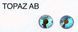 209 AB TOPAZ AB стрази DMC+ термоклейові