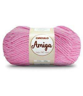 3131 AMIGA пряжа (100% акріл, 100гр. 133м. ), рожевий 1076483 фото