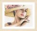PN-0168602 Набір для вишивки хрестом LanArte Lady with Hat "Дівчина у капелюшку"