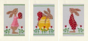 PN-0196171 Набір для вишивання хрестом Vervaco "Великодні кролики" 1075551 фото