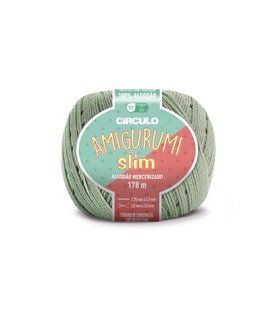 5745 AMIGURUMI SLIM пряжа (100% бавовна ,70 г, 178 м ), сіро-зелений 1080757 фото