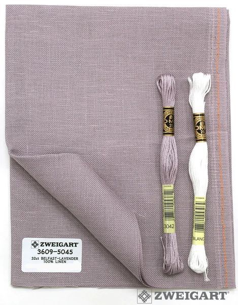 3609/5045 Belfast-Aida 32 (36х46см) лаванда, канва Zweigart 1059334 фото