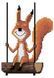 ВРК-04 Схема для вишивання хрестиком на водорозчинній канві "Весела білка" 1065086 фото 1
