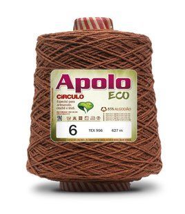 7496 APOLO ECO 6 пряжа (85% бавовна, 15% волокна, 600гр, 610м 1шт), ЧЕРЕПИЦЯ 1081346 фото
