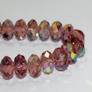 11313/025C,8X10 MM,55шт/нитка Crystal Art намистини 1042495 фото