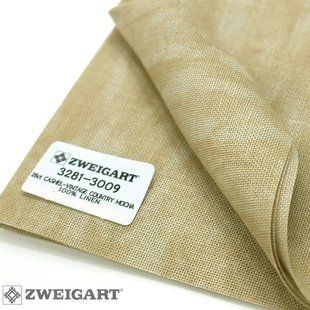 3281/3009 Vintage Cashel Linen Aida 28 (35х46см) мокко вінтажний, канва Zweigart 1062717 фото