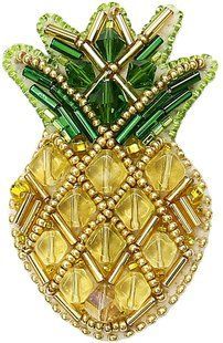 БП-230 Набір для виготовлення брошки Crystal Art "Ананас" 1066731 фото