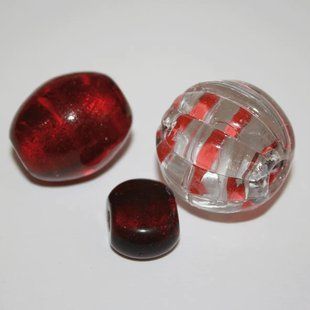 1136TDM/Red,50г.PPQ Mix Crystal Art намистини 1044480 фото