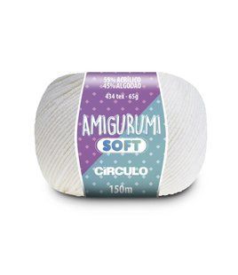 8001 AMIGURUMI SOFT пряжа (55% акрил, 45% бавовна, 65гр. 150м. ), білий 1075861 фото