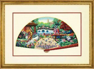 70-35327 Набір для вишивання хрестом DIMENSIONS Garden Fan "Садове віяло" 1059003 фото