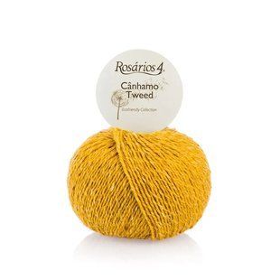 07 C&acirc;nhamo Tweed пряжа (71% вовна мериноса 10% коноплі 10% альпака 9% віскоза ), колір Жовти 50 г моток ROSARIOS 1082533 фото