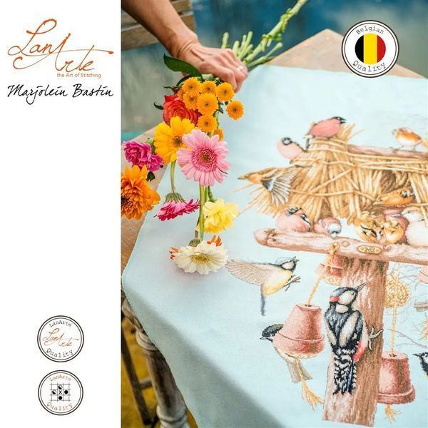 PN-0203363 Набір для вишивки хрестом LanArte Годівничка 1079790 фото