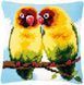 PN-0153553 Набір для вишивання хрестом (подушка) Vervaco Lovebirds "Нерозлучники"